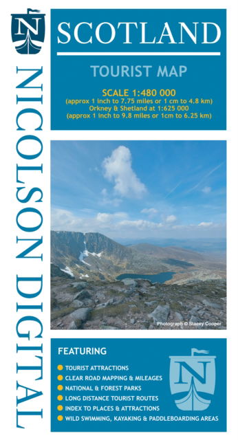 Cover for Val Fry · Nicolson Scotland Tourist Map (Map) [New edition] (2024)