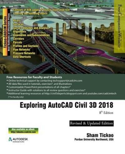 Cover for Cadcim Technologies · Exploring AutoCAD Civil 3D 2018 (Paperback Book) (2018)