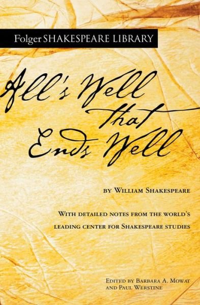 Cover for William Shakespeare · All's Well That Ends Well - Folger Shakespeare Library (Paperback Book) (2020)