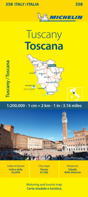 Michelin · Toscana - Michelin Local Map 358: Map (Map) (2024)