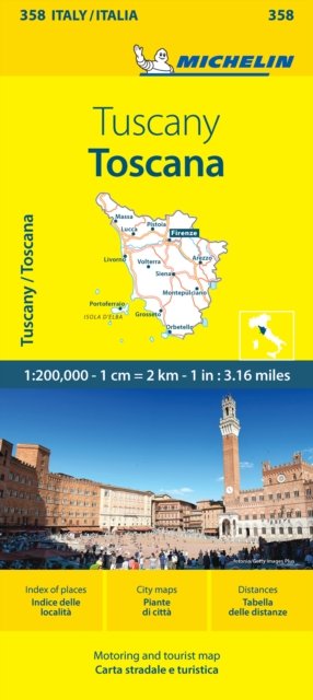 Toscana - Michelin Local Map 358: Map - Michelin - Livros - Michelin Editions des Voyages - 9782067262966 - 29 de fevereiro de 2024