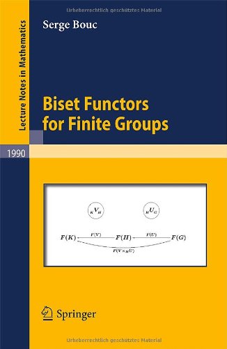 Cover for Serge Bouc · Biset Functors for Finite Groups - Lecture Notes in Mathematics (Paperback Book) (2010)