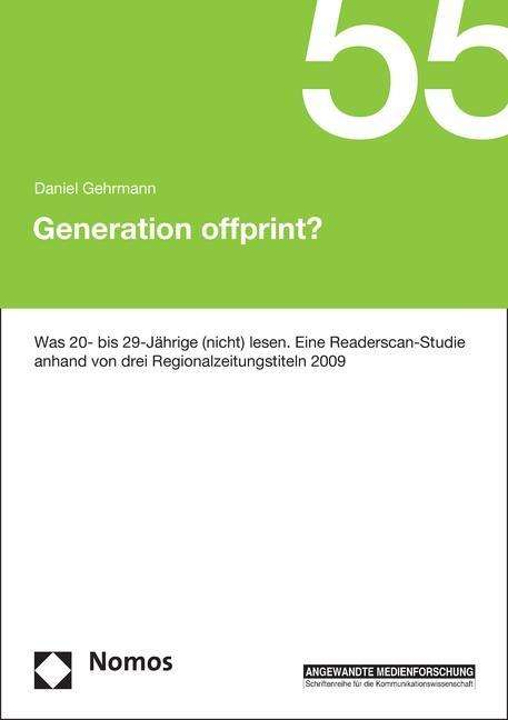 Cover for Gehrmann · Generation offprint? (Bok) (2015)