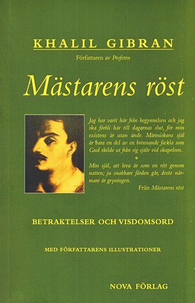 Cover for Khalil Gibran · Mästarens röst : betraktelser och visdomsord (Bog) (2022)