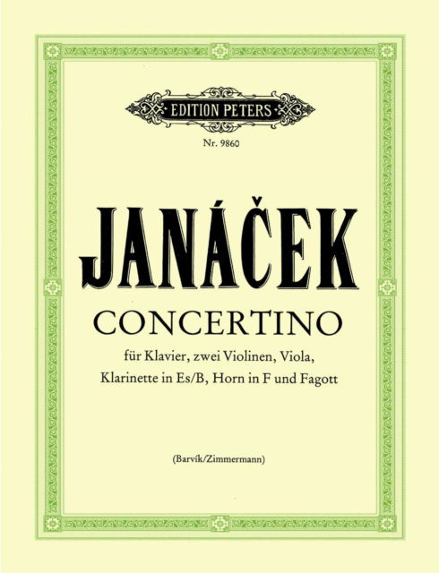 Cover for Leos Janacek · Concertino (Sheet music) (2001)