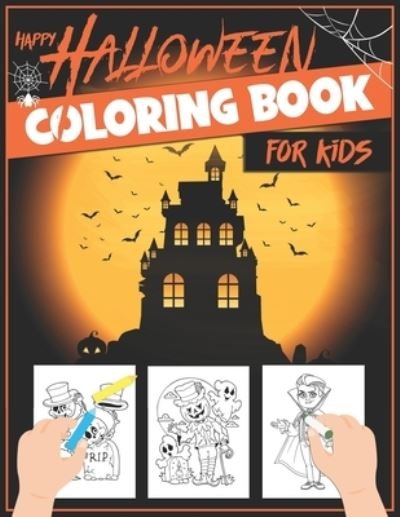 Cover for Mg Publish Kcb · Happy Halloween Coloring Book For Kids (Paperback Book) (2020)
