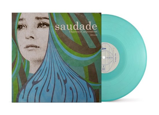 Cover for Thievery Corporation · Saudade (10th Anniversary Edition) (Translucent Light Blue Vinyl) (LP) [Limited edition] (2024)
