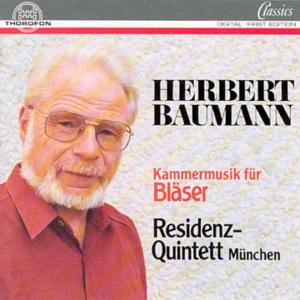 Chamber Music for Winds - Baumann / Residenz Quintet - Music - THOROFON - 4003913121967 - February 1, 1994