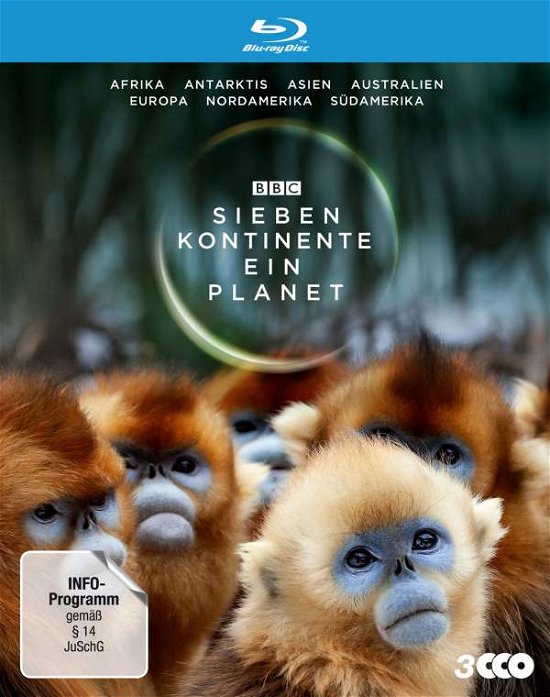 Cover for Attenborough,david (Presenter) · Sieben Kontinente-ein Planet (Blu-ray) (2020)