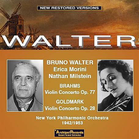 Vln Konzert / Erica Morini Vl - Brahms / Walter - Music - Archipel - 4035122401967 - 2012