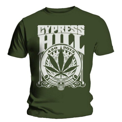 Cover for Cypress Hill · Cypress Hill Unisex Tee: 420 2013 (TØJ) [size S] [Green - Unisex edition]
