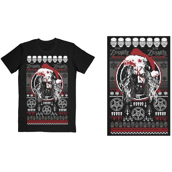 Rob Zombie Unisex T-Shirt: Bloody Santa - Rob Zombie - Koopwaar -  - 5056368694967 - 