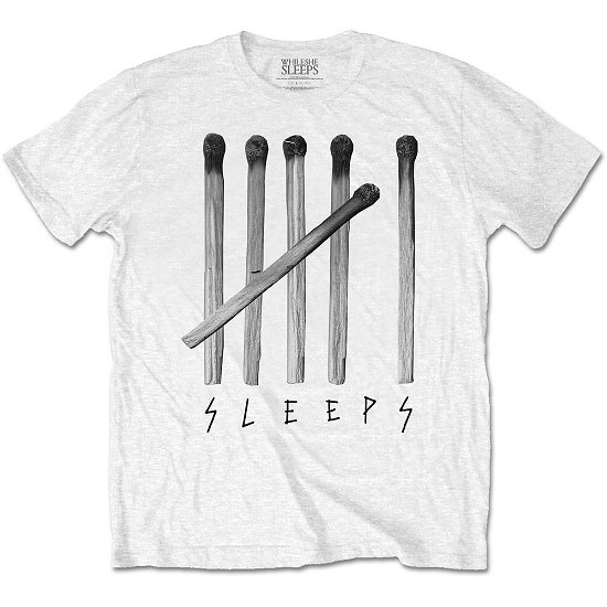 While She Sleeps Unisex T-Shirt: Matches - While She Sleeps - Gadżety - Bravado - 5056561095967 - 