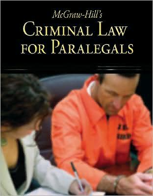 Cover for Mcgraw-hill · Mcgrawhills Criminal Law for Paralegals (Paperback Book) (2008)