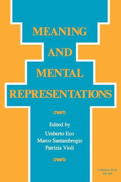 Cover for Umberto Eco · Meaning and Mental Representations (Paperback Bog) (1988)