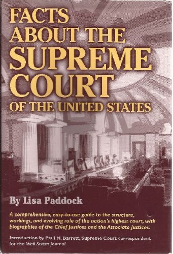 Cover for Paul Barrett · Facts About the Supreme Court of the United States (Wilson Facts) (Hardcover Book) (1996)