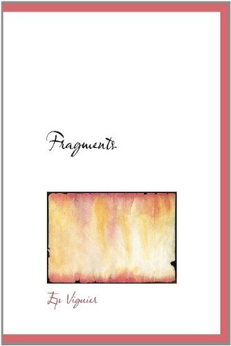 Cover for EP Viguier · Fragments (Hardcover Book) [French edition] (2010)