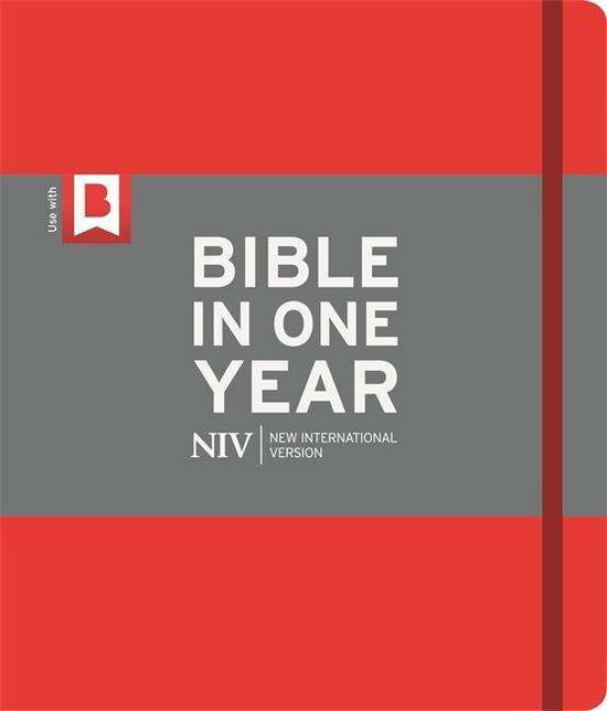 Cover for New International Version · NIV Journalling Bible in One Year: Red (Hardcover Book) (2018)