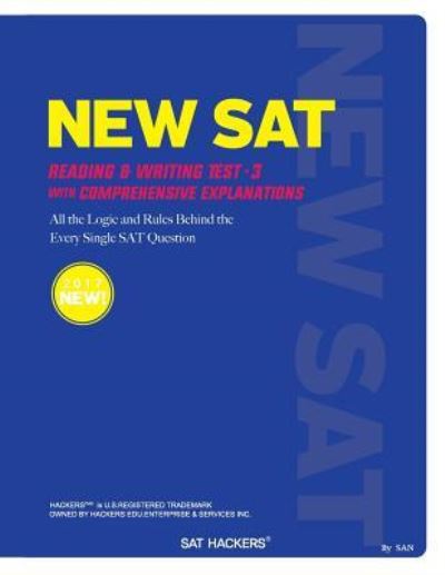 Cover for San You · NEW SAT Reading &amp; Writing Test 3 (Paperback Book) (2017)