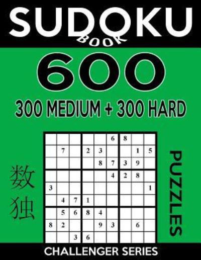 Cover for Sudoku Book · Sudoku Book 600 Puzzles, 300 Medium and 300 Hard (Paperback Bog) (2017)