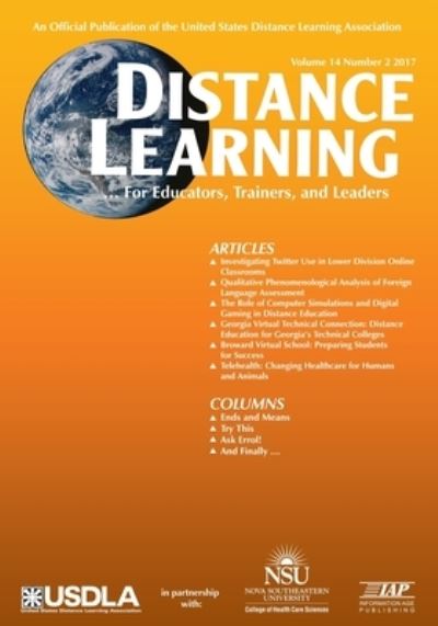 Distance Learning - Issue - Michael Simonson - Livros - Information Age Publishing - 9781641130967 - 17 de novembro de 2017