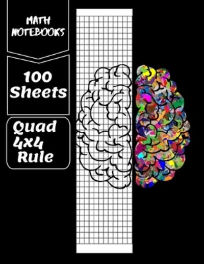 Cover for Sam Adam · Math Notebooks Quad 4x4 Rule, 100 Sheets (Paperback Book) (2019)