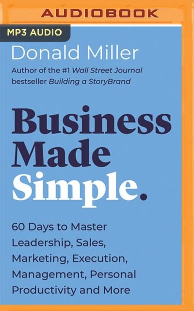 Cover for Donald Miller · Business Made Simple (CD) (2021)