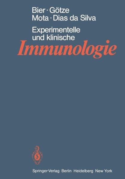 Cover for O. G. Bier · Experimentelle Und Klinische Immunologie (Paperback Book) [German edition] (1979)