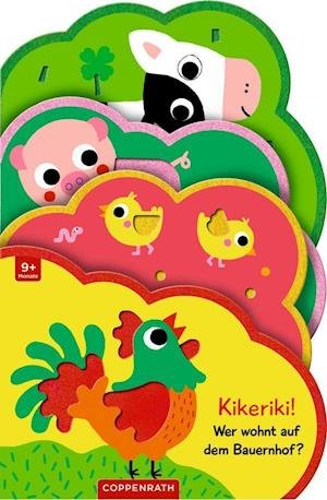 Cover for Yayo Kawamura · Mein Filz-Fühlbuch: Kikeriki! Wer wohnt auf dem Bauernhof? (Board book) (2022)