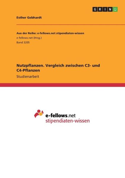 Nutzpflanzen. Vergleich zwisch - Gebhardt - Kirjat -  - 9783668984967 - 