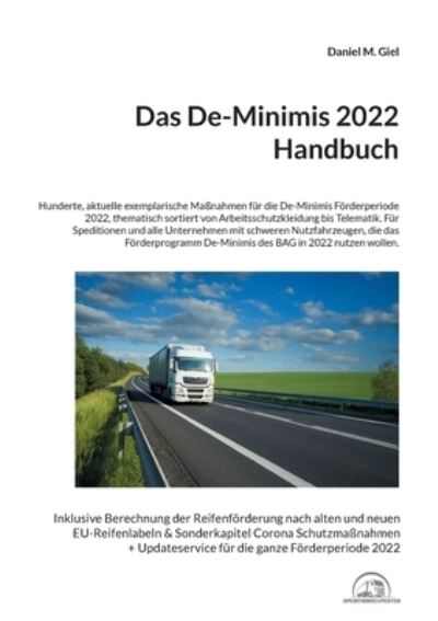 Cover for Daniel M Giel · Das De-Minimis 2022 Handbuch (Paperback Book) (2022)