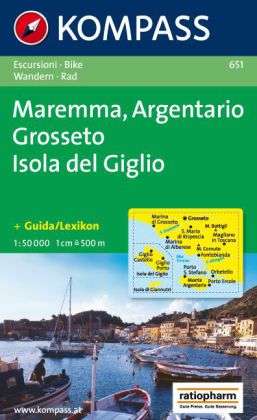 Maremma-Argentario-Grosseto-Isola del Giglio, Kompass Wanderkarte 651 1:50 000 - Mair-Dumont / Kompass - Books - Kompass - 9783854918967 - December 1, 2002