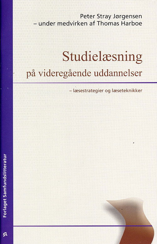 Cover for Peter Stray Jørgensen · Studielæsning på videregående uddannelser (Hæftet bog) [1. udgave] (2007)