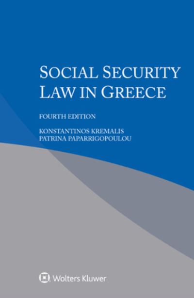 Cover for Kremalis Konstantinos Kremalis · Social Security Law in Greece (Paperback Book) (2023)