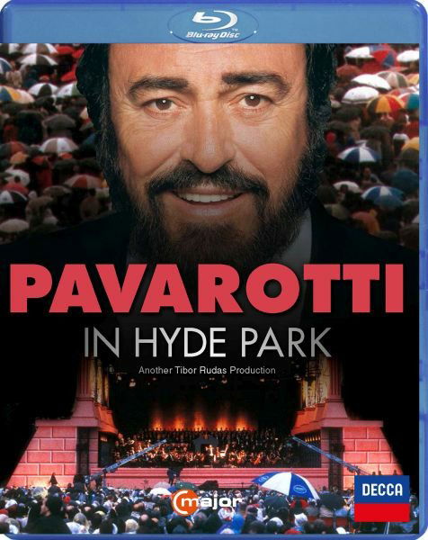 Cover for Bixio / Griminelli / Philharmonia Orchestra · Pavarotti in Hyde Park (Blu-ray) (2022)