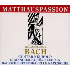 Cover for Bach / Gewandhauserchor Leipzig · St Matthews Passion Bwv 244 (CD) (1995)