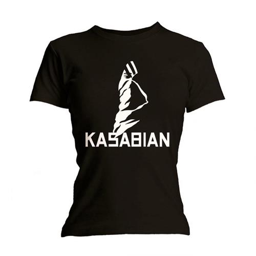 Kasabian Ladies T-Shirt: Ultra Black (Skinny Fit) - Kasabian - Merchandise - BravadoÂ  - 5023209303968 - 7. april 2017