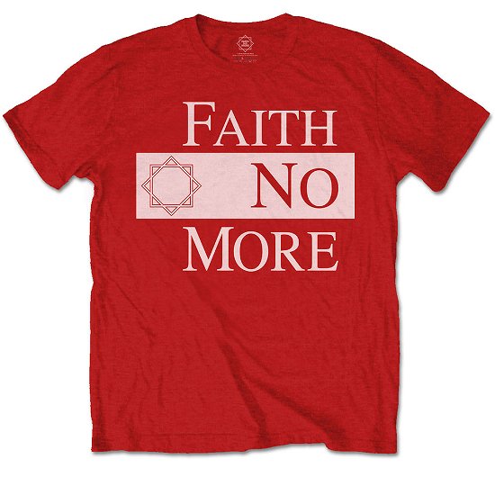 Faith No More Unisex T-Shirt: Classic New Logo Star - Faith No More - Fanituote -  - 5056368600968 - 