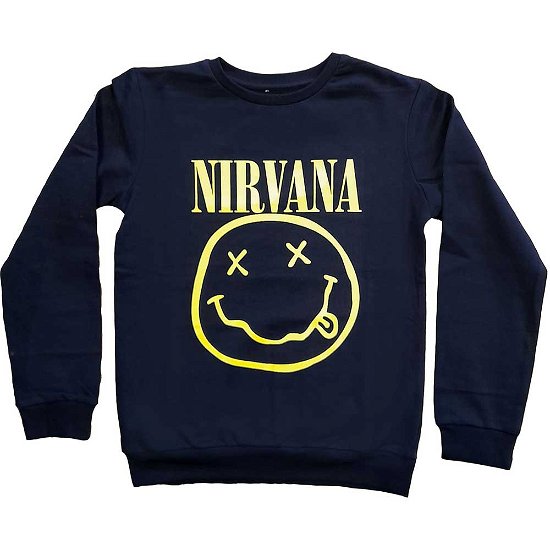 Nirvana Kids Sweatshirt: Yellow Happy Face (7-8 Years) - Nirvana - Merchandise -  - 5056561027968 - 