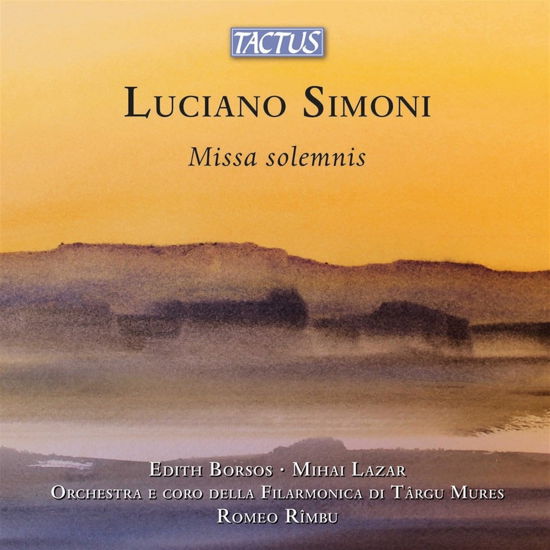 Cover for Borsos, Edith / Mihai Lazar · Simoni: Missa Solemnis (CD) (2023)