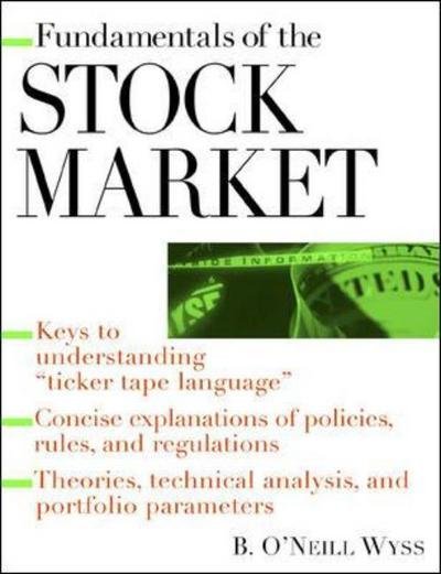 Cover for B. O'neill Wyss · Fundamentals of the Stock Market (Paperback Bog) (2000)