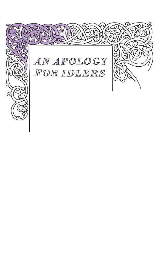 Cover for Robert Louis Stevenson · An Apology for Idlers - Penguin Great Ideas (Paperback Book) (2009)