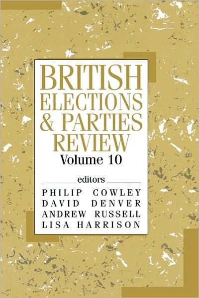 Cover for Philip Cowley · British Elections &amp; Parties Review (Hardcover Book) (2000)