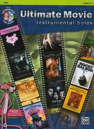 Cover for Alfred Publishing Staff · Ultimate Movie Instrumental Solos for Strings: Cello (Book &amp; Cd) (Alfred's Instrumental Play-along) (Paperback Book) [Pap/mp3 edition] (2012)