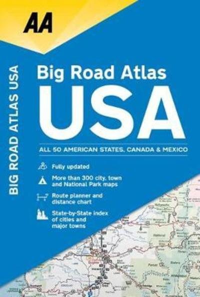 Cover for AA Publishing · AA Big Road Atlas USA (Paperback Book) [16 Revised edition] (2018)