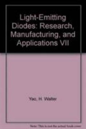 Cover for Schubert · Light Emitting Diodes: Research Mfng Appltcns V1 (Paperback Book) (2006)