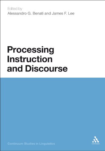 Cover for Benati, Professor Alessandro G. (University College Dublin, Ireland) · Processing Instruction and Discourse (Gebundenes Buch) (2010)