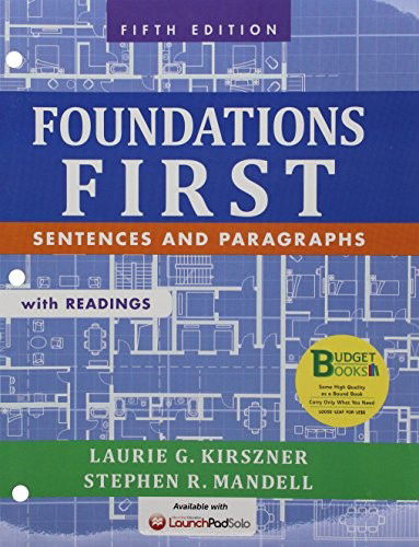 Cover for Laurie G. Kirszner · Loose-leaf Version for Foundations First with Readings : Sentences and Paragraphs (Loose-leaf) (2014)