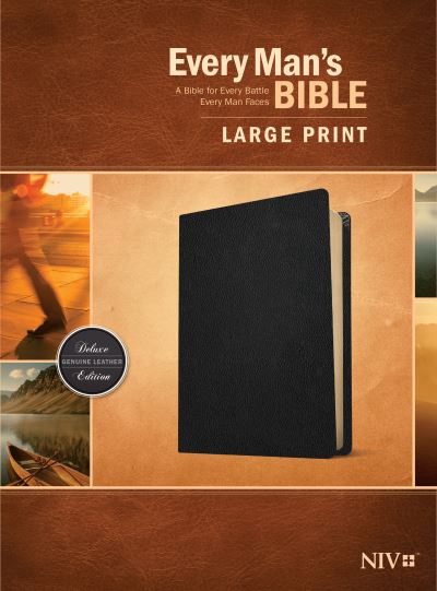 Every Man's Bible NIV, Large Print (Genuine Leather, Black) - Stephen Arterburn - Books - Tyndale House Publishers - 9781496447968 - January 12, 2021