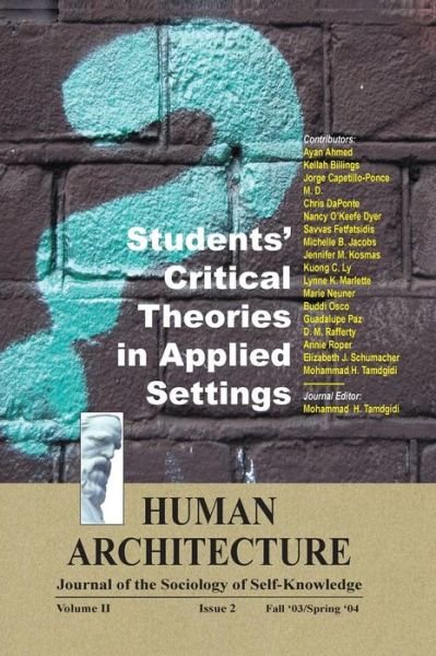 Cover for Mohammad H Tamdgidi · Students' Critical Theories in Applied Settings (Hardcover Book) (2004)